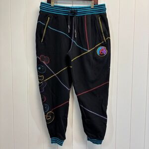 Cookies Mens Streetwear Maximalist Embroidered Jogger Pants Size XL Comfy Casual